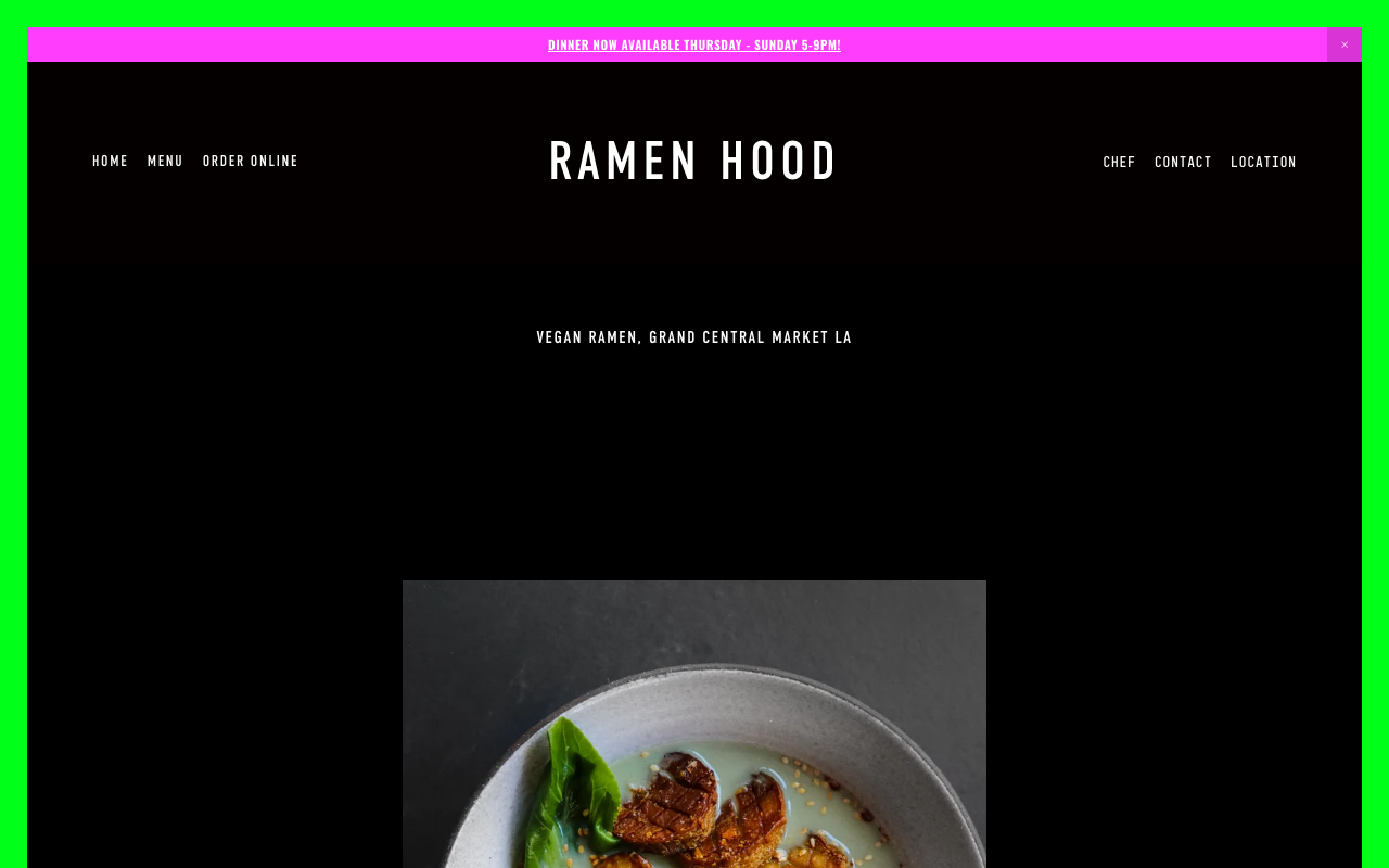 Ramen Hood