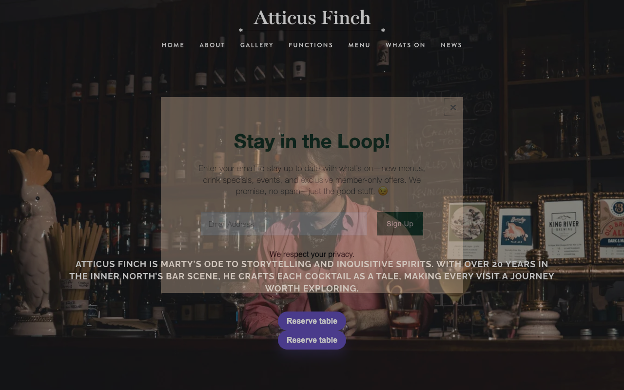 Atticus Finch Bar