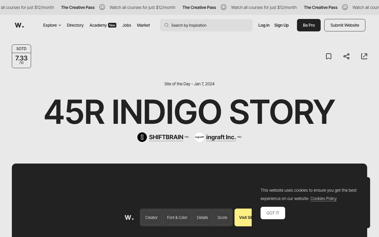 45R Indigo Story (日)