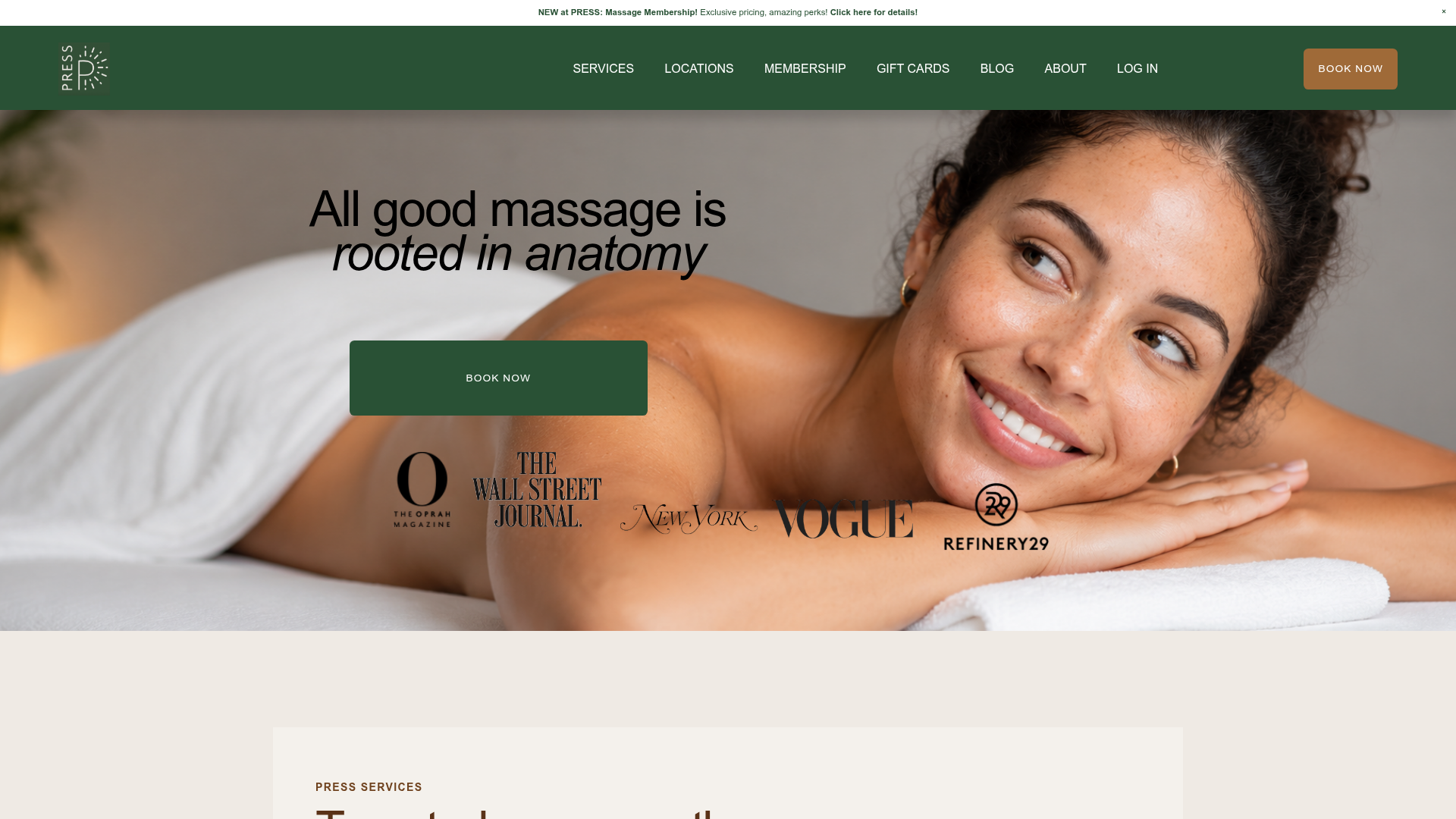 Press Modern Massage